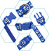 12 Pack Puppy Collars for Litter, Adjustable Puppy ID Collars Soft Nylon Whelping Collars for Newborn Litter Puppy Pets...