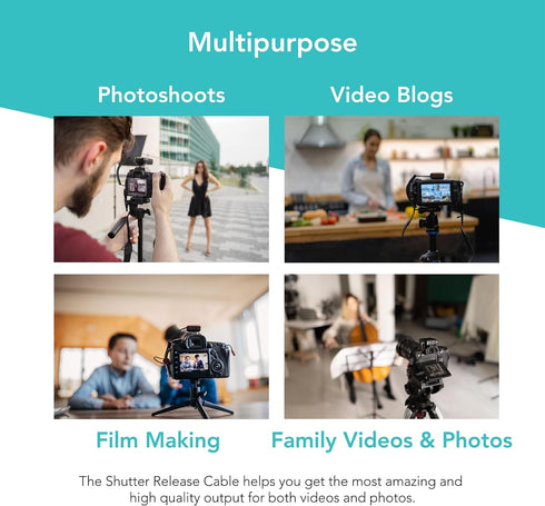 Foto&Tech 2.5mm-VPR1 Remote Control Shutter Release Cable Compatible with Miops Trigger, Sony A1 A7S III A7R IV V A7 III A99 II A7 II A7 A7R A7S A...