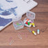 BENECREAT 18 Pack 1.45x1.45x0.7 Inches Square Clear Plastic Bead Storage Containers Box Drawer Organizers with Lid for Earplugs Pills Tiny Bead Je...