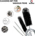 Flexible Drain Brush, 66 Inch Long Double Ended Hose Pipe Cleaners and 58 Inch Tube Cleaning Brush and 2 Pack 8 Inch Straw Cleaner Brush...