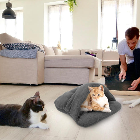 VANZACK Hamster Kitten Bed Slipper Nest Small Dog Cushions Cat Cot Dog Place Cot Beds for Dogs Pet Cave Comfy Pet Beds Doggie Beds Pet Slipper Nes...