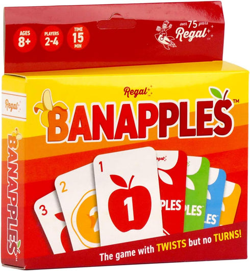 Regal Games Banapples Fun Card Game Set for Kids, Teens & Adults - 2-4 Player Card Games - Fun & Travel Playing Cards for Game Night (4 Decks, 40 ...
