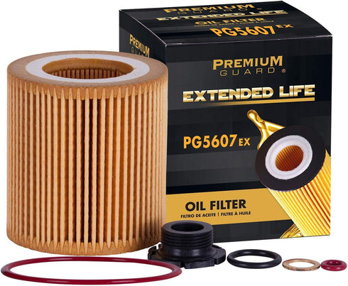 Premium Guard Oil Filter, Extended Life Premium Guard5607EX| Fits BMW 2007-18 X5, 2007-13 328i, 2013-17 X3, 2012-16 328i, 2007-17 X3, 2007-15 335i...