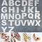 RAYNAG 26 Alphabet Cake Stencils A-Z Letters Baking Template Flat Plastic Cutting Alphabetic Outlines Mold 4 Inch Capital Letter Molds for DIY Cak...