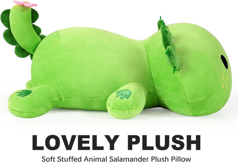 Onsoyours Cute Axolotl Plush, Soft Stuffed Animal Salamander Plush Pillow, Kawaii Plushie Toy for Kids (Axolotl Cactus, 13")...