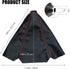 Universal Car Shift Knob dust Cover Black PU Leather Manual/Auto Shifter Shift Boots Cover (Black PU/Red Stitching)...