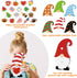 Huray Rayho Interchangeable Wooden Gnome Decor Holiday Seasonal Tiered Tray Decorative with 25 PCS Magnet Swappable Pieces Detachable Hat Office H...