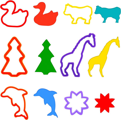 FRIMOONY Dough Tools Set for Kids, Various Animal Molds, Rolling Pins, Random Color, 47 PCS...