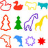 FRIMOONY Dough Tools Set for Kids, Various Animal Molds, Rolling Pins, Random Color, 47 PCS...