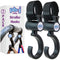 Stroller Hooks 2 Pack Organizer Clip Travel Purse Shopping Diaper Bags...