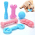 6 Pack Puppy Chew Toys for Teething, Interactive Pink Blue Small Dog Enrichment Toys for Small Medium Dogs Soft Rubber Puppy Teething Toys Dog Toy...