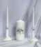 Unity Candle Set for Wedding Ceremony & Reception – 6” Pillar & Two 10” Taper Candles – Long Burning Unity Candles for Marriage Ritual – Handmade ...