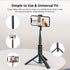 ATUMTEK Selfie Stick Tripod, Extendable 3 in 1 Aluminum Bluetooth Selfie Stick with Wireless Remote and Tripod Stand for iPhone 15/14/13/12/11/11 ...
