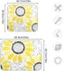 Sunflowers Dish Drying Mat for Kitchen, 16x18 Microfiber Mat Absorbent Reversible...