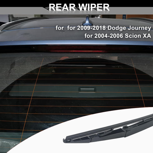 Rear Windshield Wiper Arm Blade for Do-dge Journey 2009-2018, Scion XA 2004-2006# 68040371AA, Back Window Wiper Set...