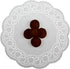 LJY 100 Pieces White Lace Round Paper Doilies Cake Packaging Pads Wedding Tableware Decoration (10.5 Inch)...
