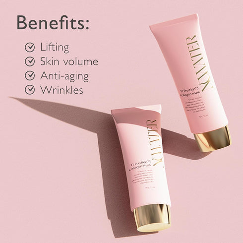 T1 Prestige 73% Collagen Mask | Wrinkle Restoring Peel Off Mask | Firming and Gloss | Collagen, Peptide | Korean Skin Care for face (2.5 fl.oz)...