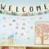 87Pcs Welcome Bulletin Board set Moving Mountains Bulletin Boarder Welcome Banner Classroom Decoration Paper Cutouts for School Supplies Wall Deco...