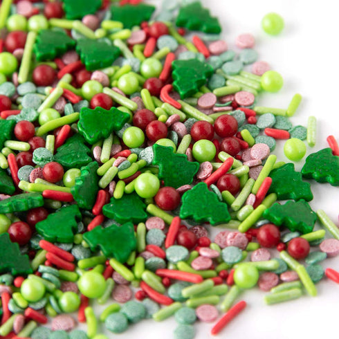 Sweets Indeed Sprinkles, Edible Sprinkle Mix, Perfect for Cake Decorations, Baking, Ice Cream, Cookies, Cupcake Topper, 4 ounces (Christmas)...