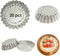 Set of 30, 3-3/4" Fluted Design Round Shape Non-stick Aluminum Tart Mold, Mini Pie Tin, Tartlet Pan...