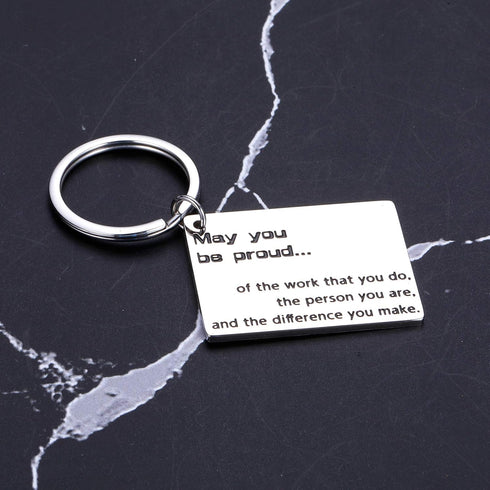 Employee Appreciation Gift for Coworker Boss Thank You Keychain for Friends Volunteer Coach Mentor Women Men Christmas Birthday Retirement Jewelry...