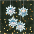 Glitter Snowman and Snowflake Christmas Ornaments (Set of 12)...