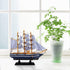 Dedoot Sailboat Model Decor, Wooden Sailing Boat Nautical Decor 7"x8" Model Ship for Ocean Theme Party and Room Decoration, Photo Props...