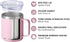 SUNWILL Insulated Coffee Mug with Lid, Travel Tumbler Reusable, 14 oz Stainless Steel Cup for Camping, Office, Home, Powder Coated Sakura...