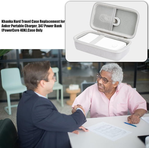 khanka Hard Travel Case Replacement for Anker 347 Power Bank (PowerCore 40K), 40,000mAh Battery Pack, Case Only (White)......