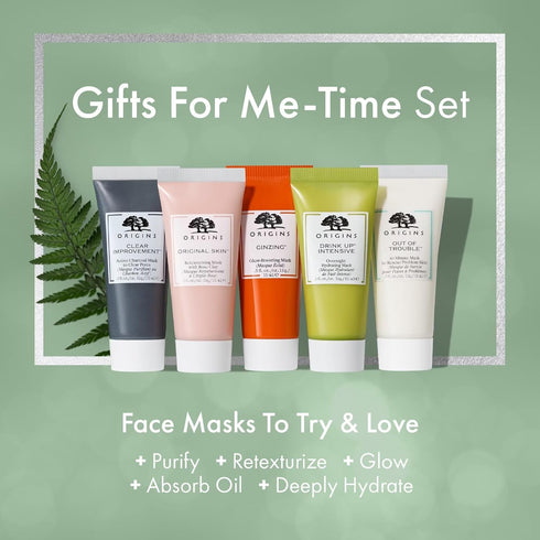 Origins Gifts for Me-Time Five Mini Masking Essentials, 5-Piece Travel-Szie Set, Various...