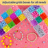 IOOLEEM 15 Grids Plastic Bead Organizer Box, Organizer Container Storage Box, Dividers for bead arts and crafts....