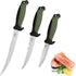 Mossy Oak 3-Piece Fishing Fillet Knife Set with Protective Sheath, Stainless Steel Filet Knives with Non-Slip Handle, Bait Knife for Filleting and...