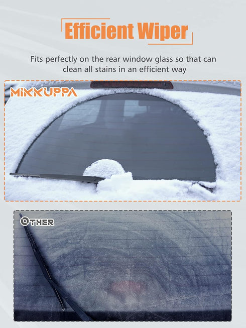 Rear Wiper Arm Blade - Replacement for X5 X5M E70 2007-2013 - MIKKUPPA Back Windshield Wiper Assembly Replacement - All Season Natural Rubber Clea...