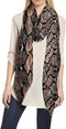 Lina & Lily Snake Print Women's Long Scarf Shawl Lightweight...