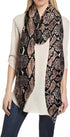 Lina & Lily Snake Print Women's Long Scarf Shawl Lightweight...