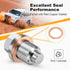 M12 x 1.25 Magnetic Aluminum Oil Drain Plug Sump Drain Nut Bolt With Copper Gasket Crush Washer Replacement for Toyota, Lexus, Chevrolet and Nissa...