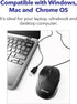 Verbatim Wired USB Computer Mouse - Corded USB Mouse for Laptops and PCs - Right or Left Hand Use, Black 98106,Glossy Black, 1.2" x 2.3" x 3.8"...