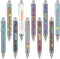 10 Pcs Inspirational Ballpoint Pens Motivational Quote Pens Retractable Funny Pens Black Ink Pen Set with Stylus Tip Colorful Metal Encouraging Wr...