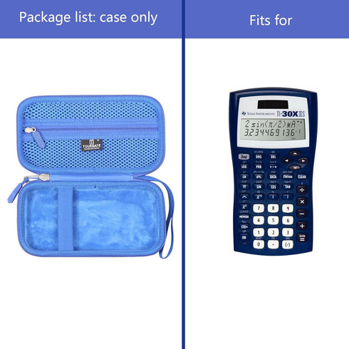 Hard Travel Case Replacement for Texas Instruments TI-30X IIS 2-Line Scientific Calculator, Case Only (Blue)...