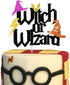 Witch or Wizard Cake Topper,Gender Reveal Baby Shower Party Decorations Potter Inspired He or She Boy or Girl Cake Decor...