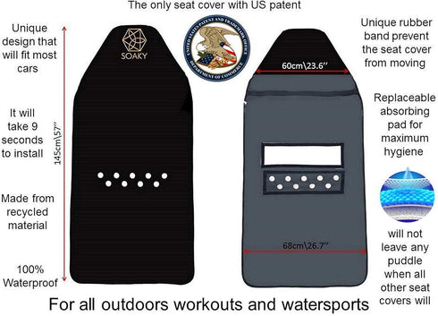 Waterproof car seat Cover Protector, Universal-fit. Durable D-600 Fabric, Water-Repellent, Sweatproof, Dirtproof, Suits All Outside Activities....