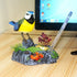 Tipmant Cute Electronic Birds Toys Pets Simulation Realistic Move Chirp Electric Office Home Desk Decor Decoration Kids Birthday Gifts (Blue & Yel...