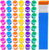 Acrylic Paint Set,48 Paint Pots in 6 Colors,Set of 8 Washable Paint Sets,Acrylic Paint Strips with 8 Pcs Paintbrushes,Craft Paint Sets for Kids & ...