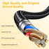 Cloud Alpha Cable Replacement Audio Cable Cord Compatible with HyperX Cloud Alpha Cloud Mix Gaming headsets with Mute & Volume Control, 4.9FT/1.5m...