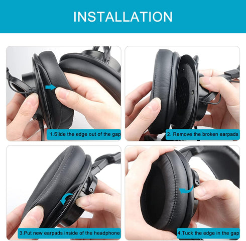 Replacement Ear Pads for Sony MDR 7506, GVOEARS Earpads Cushions Noise Isolation Headphone Pads for Sony MDR V6 / MDR V7 / MDR-CD900ST with Soft P...