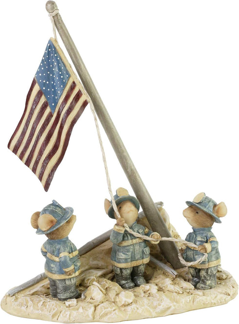 Enesco Tails with Heart Remembering 9/11 Figurine, 6.93 Inch, Multicolor...
