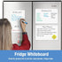 Magnetic Whiteboard for Fridge, 3 Pack Small Magnetic Dry Erase Boards with 4 Markers & 1 Eraser, Reusable Blank Magnet White Board Sheets for Hom...