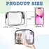 16 Pieces Clear Makeup Bags Bulk, TSA Approved Toiletry Bag for Travel, PVC Waterproof Travel Small Pouches Clear Pouch with Zipper for Men and Wo...