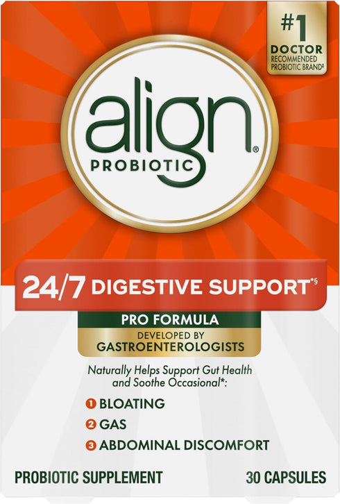 Align Probiotic, Pro Formula, Probiotics for Women and Men, Daily Probiotic Supplement, Helps Soothe Occasional Abdominal Discomfort & Bloating*, ...