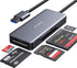 CF Card Reader,USB 3.0 to Compact Flash Memory Card Reader Adapter 5Gbps Read 5 Cards Simultaneously for SDXC, SDHC, SD, Micro SDXC, Micro SD, Mic...